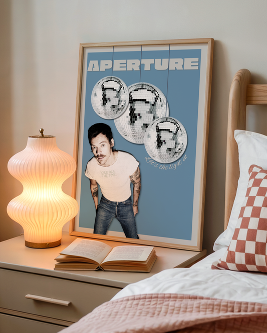 Aperture Blue Harry Styles Lyric Print