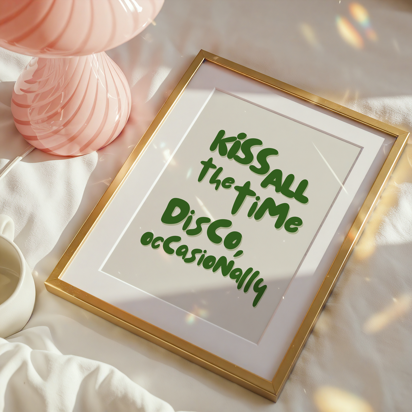 Lyric Kiss All The Time. Disco, Occasionally Print