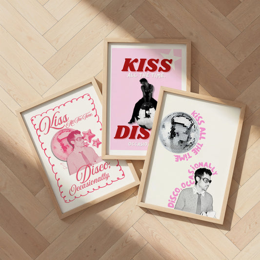Pink Harry Styles Collection Set of 3 Prints